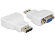 EAN 4043619655687 - DeLOCK 65568 cambiador de género para cable DisplayPort VGA Blanco imagen 1