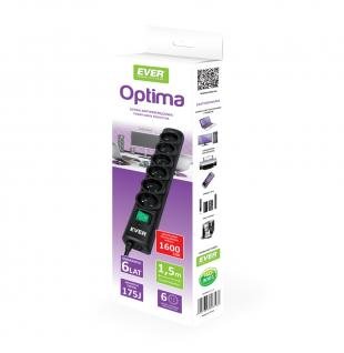 EAN 5907683603533 - Ever OPTIMA 1.5m Negro 6 salidas AC 250 V 1,5 m imagen 2