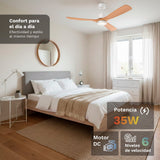 Ventilador De Techo Grunkel Skystyle52 35w 3 Aspas 132cm 6 Velocidades