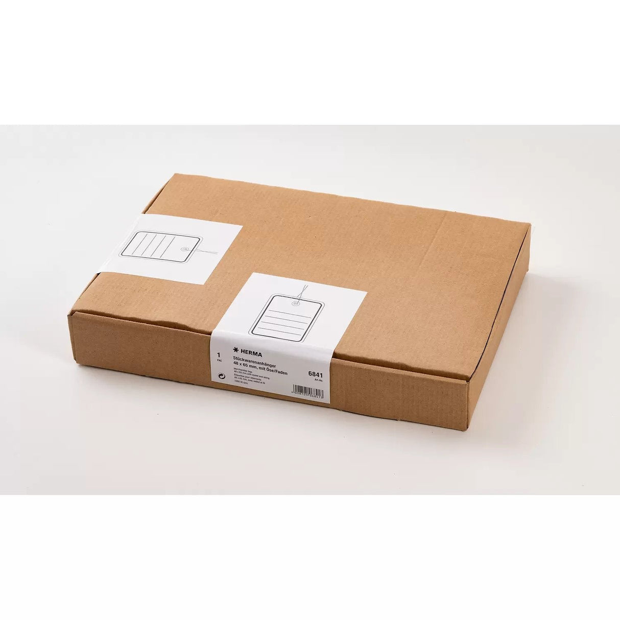 Colgante Herma 48x65 Mm Con Ojal De Plámico Hilo 1000 Piezas.