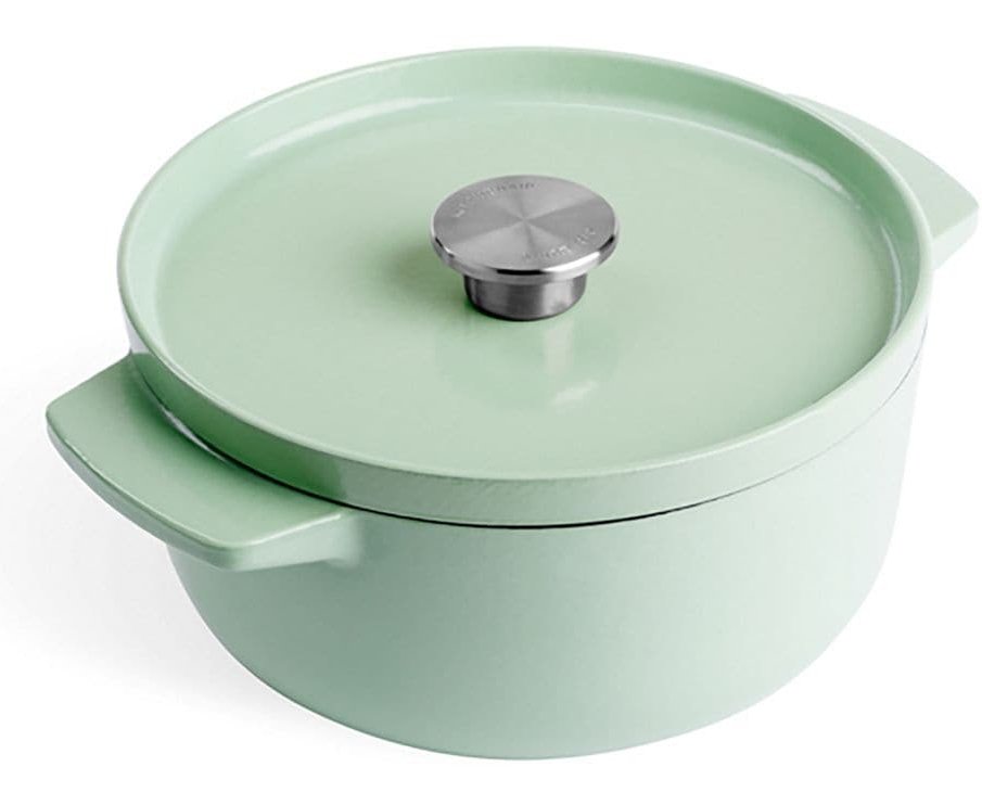 Kitchenaid Bräter Mit Deckel Gusseisen 22cm, Hellgrün
