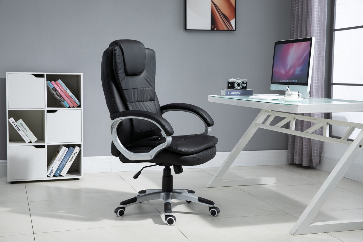 Silla  Activejet De Oficina Con Masaje, Calefactable Yk7304 Negro