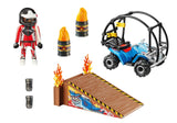 Playmobil 70820 Starter Pack Stunt Show Quad Con Rampa De Fuego
