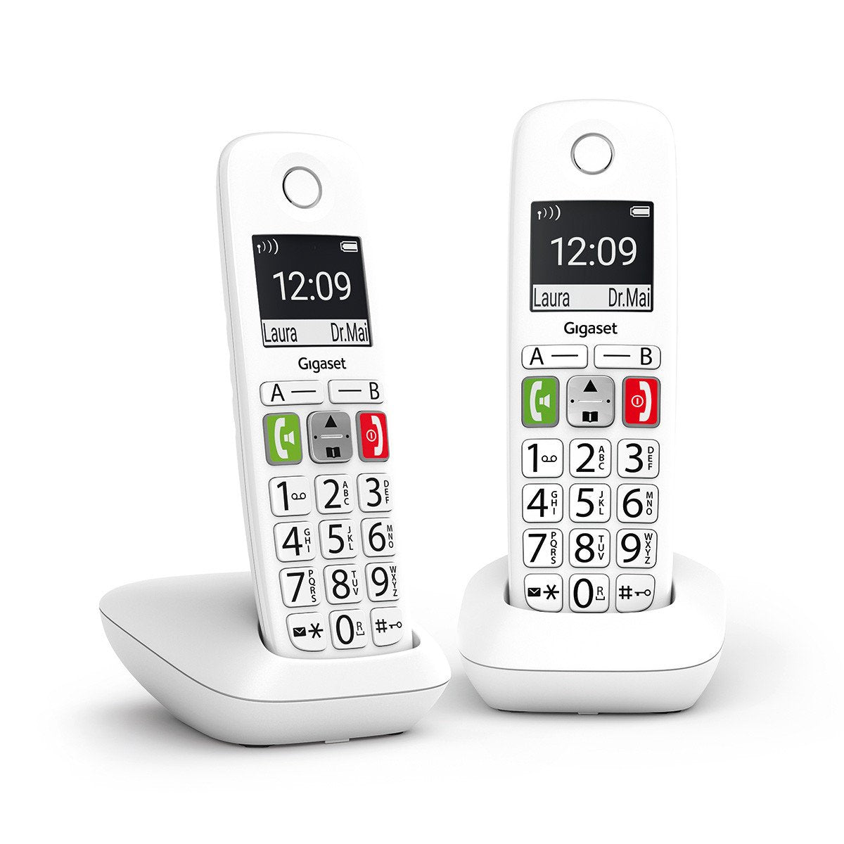 Telefono Fijo Inalambrico Gigaset E290 Duo Blanco 300 Numeros -  42 Tonos