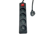 4-Way Power Strip On/Off  Switch French Type E, 1.5m