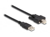 Cable Delock Usb 2.0 Typ-A Stecker Zu Typ-B Stecker Mit Schrauben 1 M