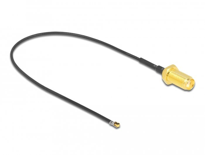 Delock 12662 Antena Cable Sma Mampara Hembra A I-Pex Inc., Mhf® 4l Lk Macho 1.37 20 Cm Longitud De Hilo 10 Mm