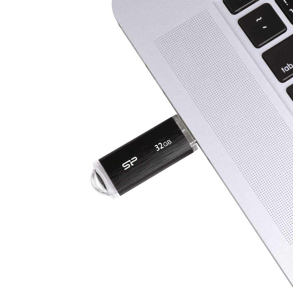 Pendrive Silicon Power 32gb Usb 2.0 U02 Negro Sp032gbuf2u02v1k
