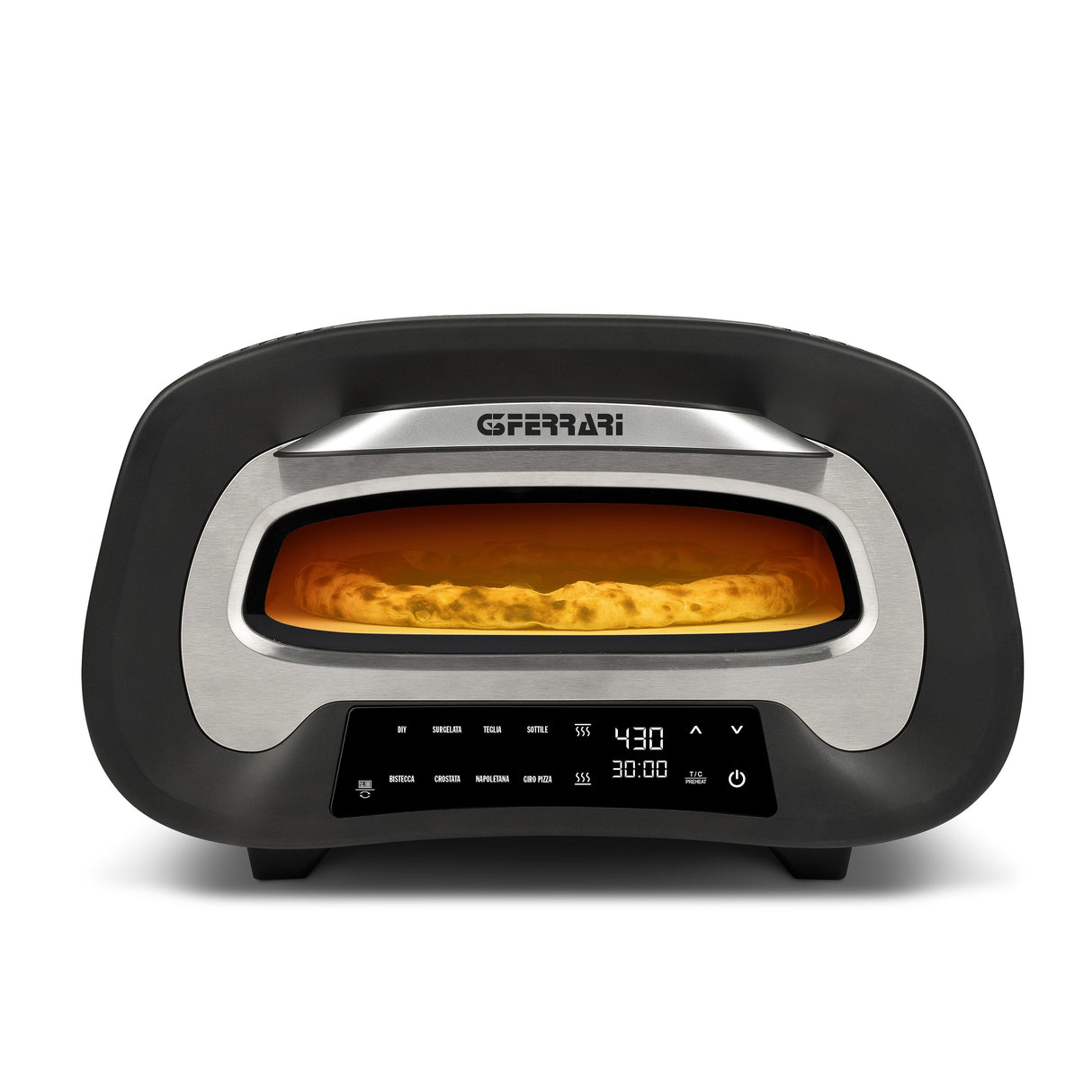 EAN 8055176402624 - G3 Ferrari Pronto Pizza 2 minuti fabricante de pizza y hornos 1 Pizza(s) 1700 W Negro, Plata imagen 2