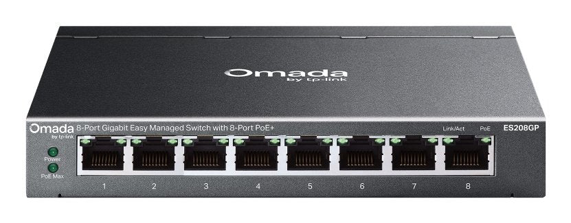 Switch Omada Tp-Link 8-Port Gigabit Easy Managed With 8-Port Poe+