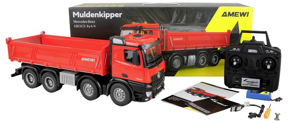 Amewi Mercedes-Benz Arocs Muldenkipper 8x4 4 4wd 1:18 Rtr Ro