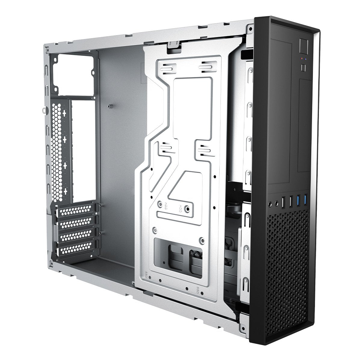 Caja Pc Unykach Sobremesa Slim Uk 3001 Black