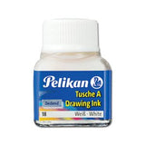 Pelikan Tinta China 523 10ml N.18 - 10ml - Resistente Al Agua - Secado Rapido - Color Blanco