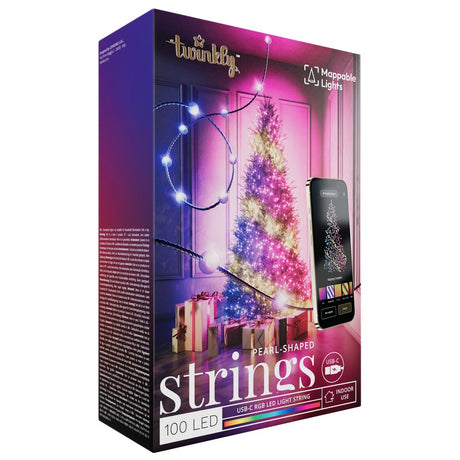 EAN 8053614841455 - Twinkly Strings USB-C Pearls Tira de luz inteligente Wi-Fi/Bluetooth imagen 1