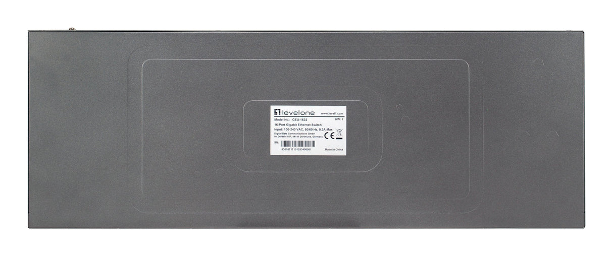 Levelone Switch 16xge 19" Unmanaged Metall