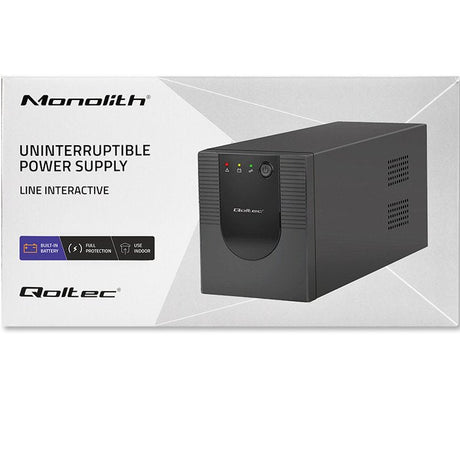 EAN 5901878537771 - Qoltec 53777 sistema de alimentación ininterrumpida (UPS) Línea interactiva 2 kVA 1200 W 4 salidas AC imagen 11