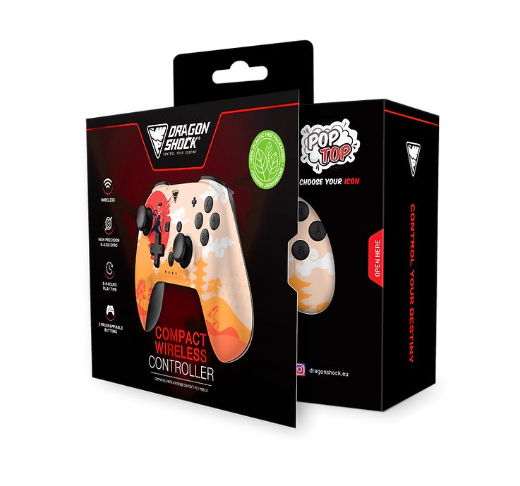 Mando Dragonshock Poptop Interruptor Inalámbrico De Sol Naciente