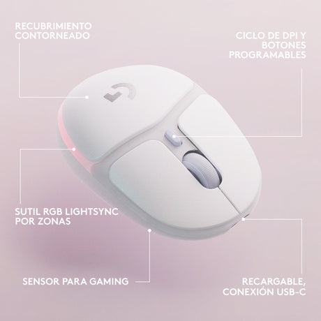 EAN 5099206098244 - Logitech G 910-006368 ratón Juego mano derecha RF Wireless + Bluetooth Óptico 8200 DPI imagen 10