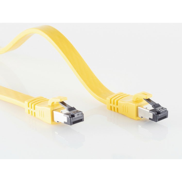S-Impuls Cable De Red Cat 8.1 Plano Lszh Amarillo 1,5m