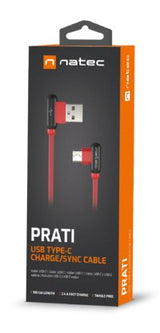EAN 5901969411669 - NATEC NKA-1201 cable USB USB 2.0 1 m USB A USB C Negro, Rojo imagen 5