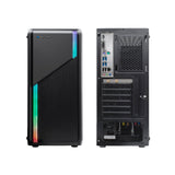 Caja  Atx Deep Gaming A230 Rgb 13 Modos  Usb 3.0 Negra Dg-Cha-A230-0