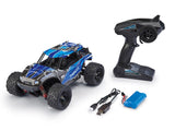 Revell Cross Thunder Modelo Controlado Por Radio Monster Truck Motor Eléctrico 1:18, Radiocontrol Negro/Azul, Monster Truck, 1:18, 14 Año(S)