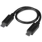 EAN 0065030863186 - StarTech.com UUUSBOTG8IN cable USB 0,203 m Micro-USB B Negro imagen 1