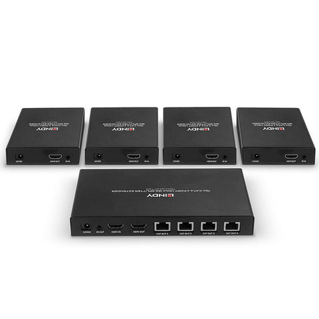 EAN 4002888382625 - Lindy 38262 extensor audio/video Transmisor y receptor de señales AV Negro imagen 4