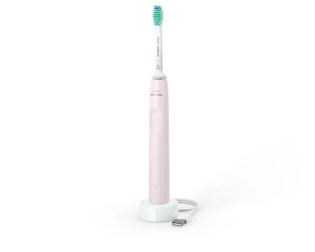 EAN 8710103985563 - Philips 3100 series HX3671/11 cepillo eléctrico para dientes Adulto Cepillo dental sónico Rosa, Blanco imagen 1