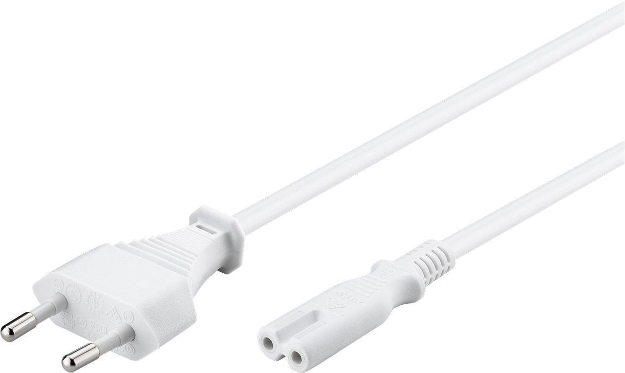 Cable Alimentacion Cee-7/16 A C7 1,50m Blanco (Tipo 8)