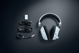 Razer Negroshark V3 Pro (Blanco/Negro, Anc, 2,4 Ghz-Dongle, Bluetooth, Usb, 3,5 Mm Klinke) Rz04-05400200-R3m1