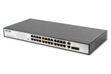 EAN 4016032451242 - Digitus DN-95343 switch No administrado Fast Ethernet (10/100) Energía sobre Ethernet (PoE) 1U Negro, Pla imagen 1