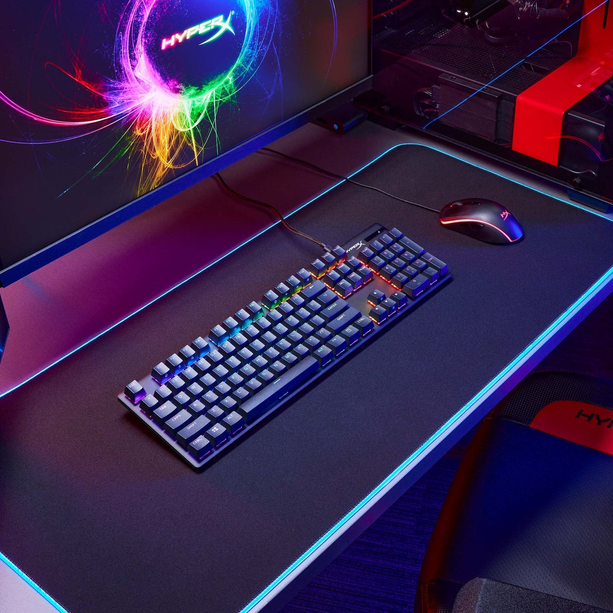 Keyboard Alloy Origins Pbt Hx/Aqua 639n5aa#Aba Hyperx