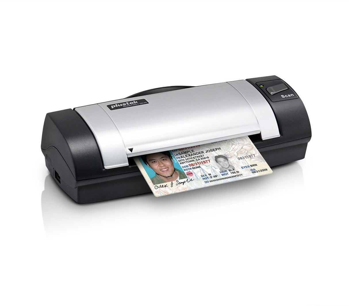 Plustek Mobileoffice D620 Escáner De Tarjetas De Visita 600 X 600 Dpi Negro, Plata