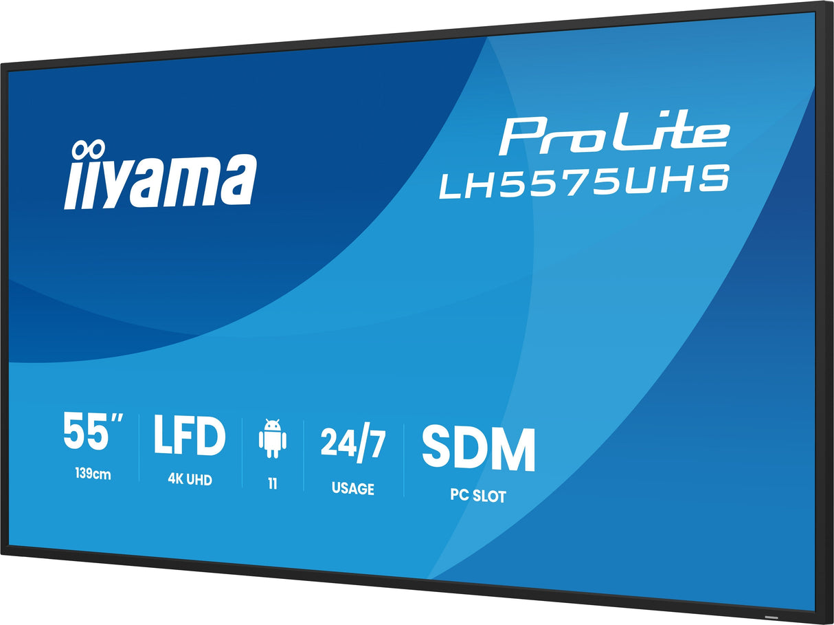55" 3840x2160, Uhd Ips Panel,  Haze 25%, 500cd/Mý, Landscape