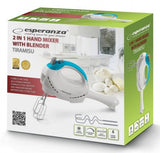 EAN 5901299917077 - Esperanza EKM010 batidora Batidora de mano 300 W Azul claro, Blanco imagen 4