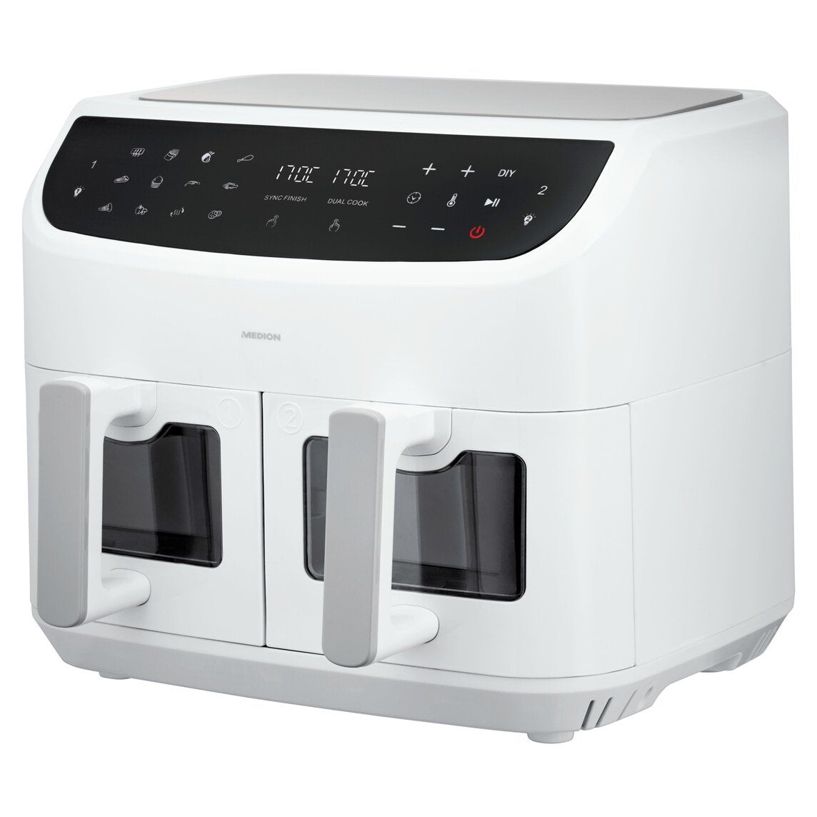 Freidora  Medion Doppel  Life P20 Md11760 Xxl (Blanco, 2.600 Watt, 2 Körbe Je 4,35 Liter) 50077283