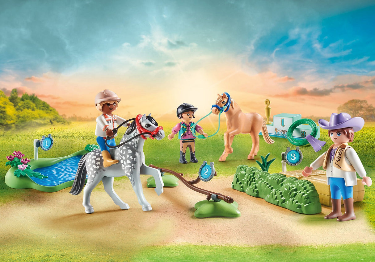 Playmobil 71495 Torneo De Ponis Caballos De La Cascada