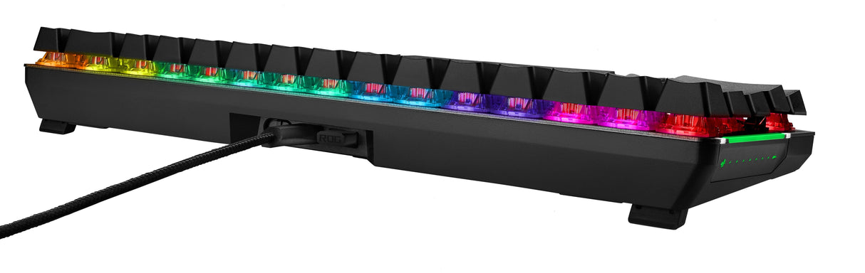 Teclado Francés Asus Rog Falchion Rf Inalámbrica + Usb Azerty Negro