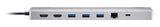 Dock Multifunción11 Puertos Esenciales: 2 Hdmi, 2 Usb-C (1 Para Alimentación Y 1 Para Transmisión De Datos), 3 Usb Tipo A, 1 Sd,