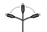 EAN 4014619881475 - Alcasa 2510-AL005S cable USB USB 2.0 1,8 m USB A USB C/Lightning Grafito imagen 4