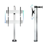 Tooq Soporte De Pantalla De Suelo Fijo 37"-70" - Peso Max 50kg - Vesa 600x400mm