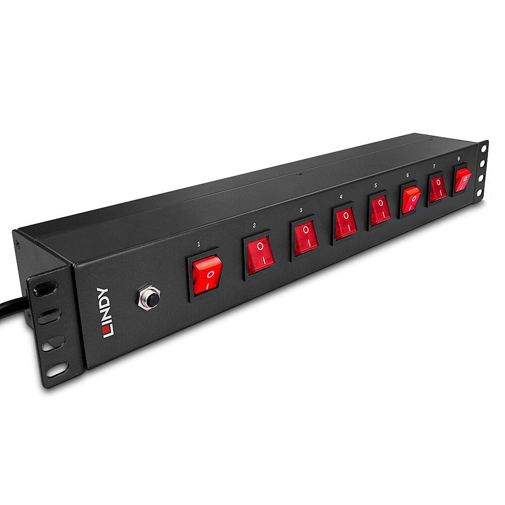 EAN 4002888730259 - Lindy 73025 unidad de distribución de energía (PDU) 8 salidas AC 1.5U Negro imagen 2