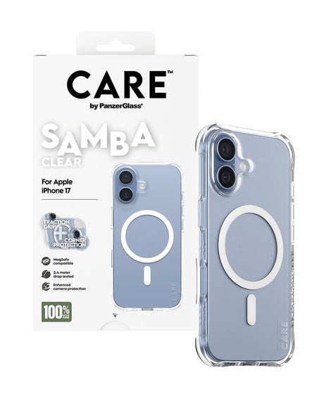 EAN 5715685027031 - PanzerGlass CARE™ by ® Samba Case Transparent w. White MagSafe iPhone 17 funda para teléfono móvil Transp imagen 5