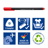 EAN 4007817060933 - Staedtler 334 C10 rotulador de punta fina Superfino Negro, Azul, Marrón, Verde, Azul claro, Verde claro,  imagen 4
