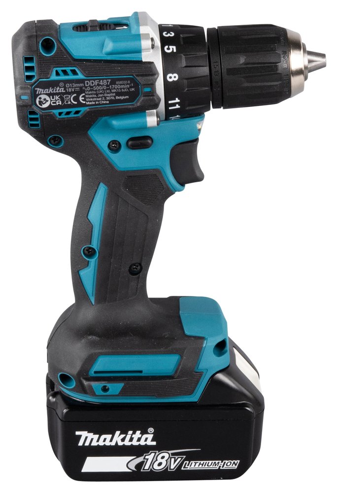 Makita Taladro Atornillador Inalámbrico Ddf487z, 18 Voltios Ddf487z