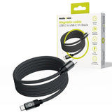 Mobile Origin Magnetic Cable Usb-C To Usb-C Black 1m