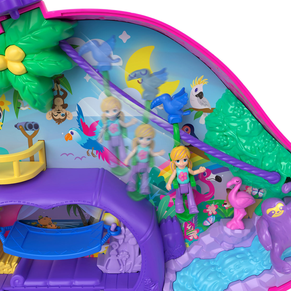 Cofre Familia De Perezosos 2 En 1 Polly Pocket