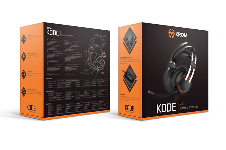 Krom Auricular Gaming  Kode 7.1 Virtual