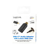 EAN 4052792057256 - LogiLink UA0356 cambiador de género para cable USB-C 3.5 mm Negro imagen 9